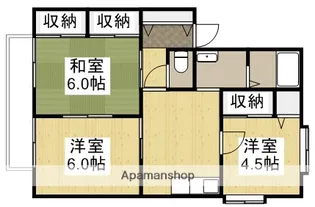 ペンションハイツ須波【1階】の間取り