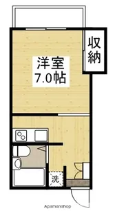 セゾンビル【408号室】の間取り