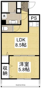 レジデンス石原【403号室】の間取り