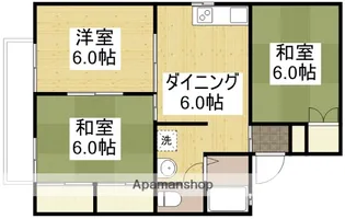 セジュール宮浦【1階】の間取り