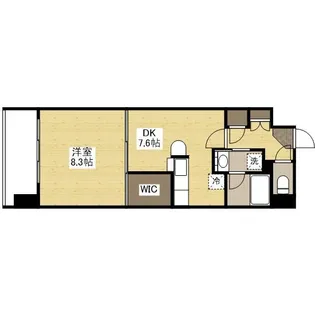 フラットリア春日【4階】の間取り