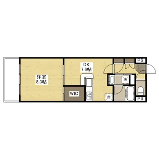 フラットリア春日【4階】の間取り