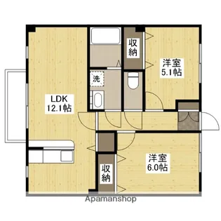 フォブール都【2階】の間取り