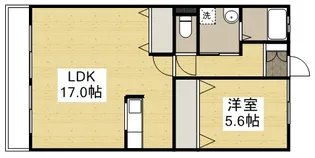 エトワール湯野【1階】の間取り