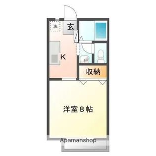 サンハイツタクマ【1階】の間取り