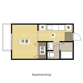 1Rの間取り画像