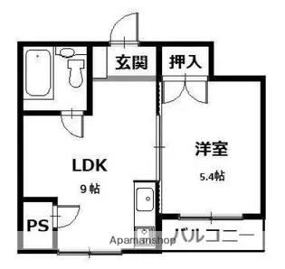 シーアイマンション福山【2階】の間取り