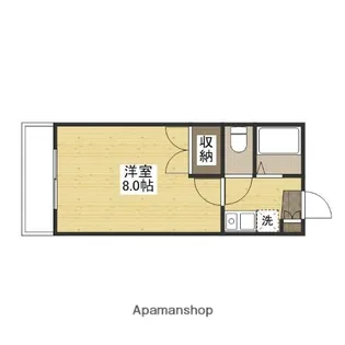 広島県福山市千田町2丁目【アパート】の間取り