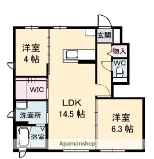グランドメゾン石岡【1階】の間取り