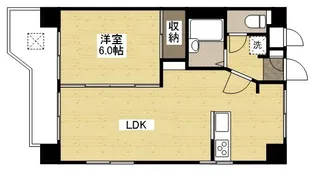 大福マンションⅡ【6階】の間取り