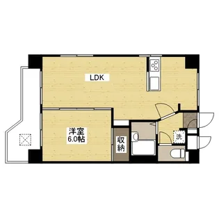 大福マンションⅡ【6階】の間取り