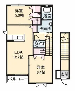 パレド リヴァージュ【2階】の間取り