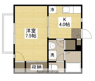 エスト柳【2階】の間取り