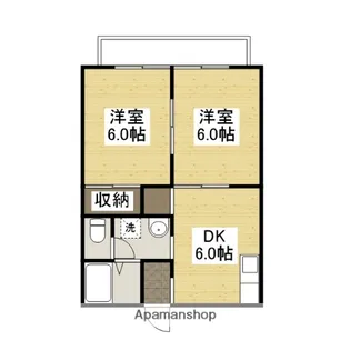 オリーブコート曙C棟【2階】の間取り