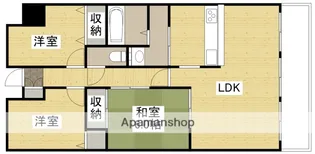 川端壱番館【4階】の間取り
