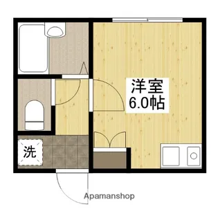 広島県福山市東手城町3丁目【アパート】の間取り