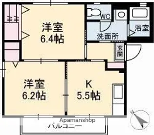 スカイメゾン八番館【1階】の間取り