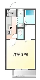 グリンルーフA【2階】の間取り