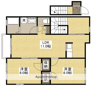 ブラン木之庄【2階】の間取り