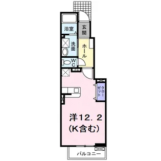 クリスタルコート【1階】の間取り