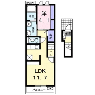 ルミエールⅢ【2階】の間取り