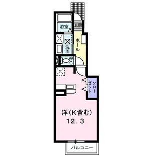 ベルシティSATO B【1階】の間取り