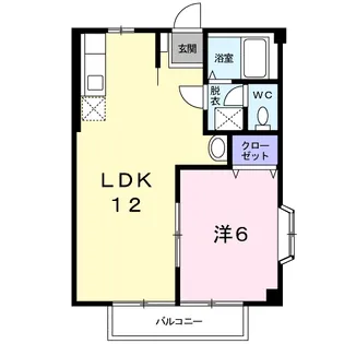 エステート・リバーD【2階】の間取り