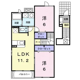 ヴェル ドミール【2階】の間取り
