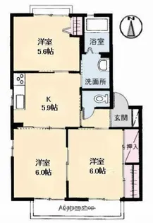 広島県福山市水呑町三新田1【アパート】の間取り