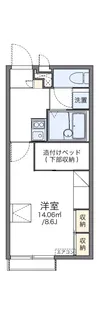 レオパレスアルモニー【2階】の間取り