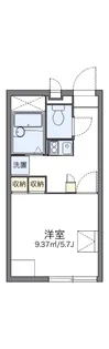 レオパレスレスポワール【203号室】の間取り