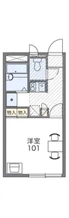 レオパレス幹【106号室】の間取り