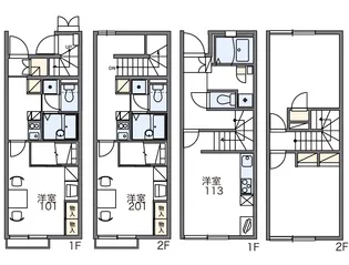 レオパレスはばたけⅡ【106号室】の間取り