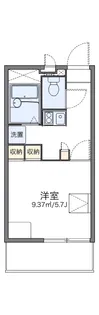 レオパレスピースフル 稲月【3階】の間取り