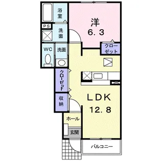 パーク・メート【1階】の間取り
