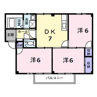 美ノ浜壱番館【2階】の間取り