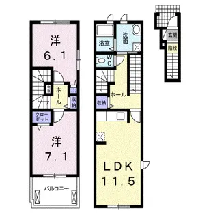 フェールⅠ【2階】の間取り