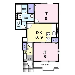 シャンフレーズ【1階】の間取り