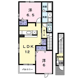 グラシオッソB【2階】の間取り