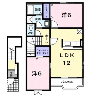 サンリット パレスB【2階】の間取り