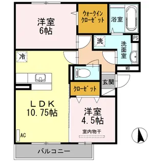 グラース千田【2階】の間取り