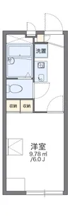 レオパレスTAMAKI【1階】の間取り