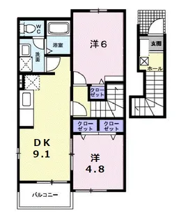 アップロードA【2階】の間取り