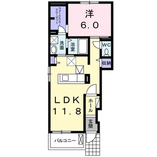 グリーンゲーブル【1階】の間取り
