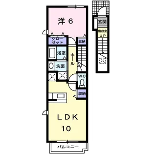 ベル デーアⅡ【2階】の間取り