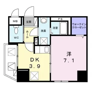 プリムローズ宝町【1階】の間取り