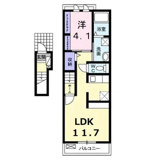 プティ ヴィラージュ 千田【2階】の間取り