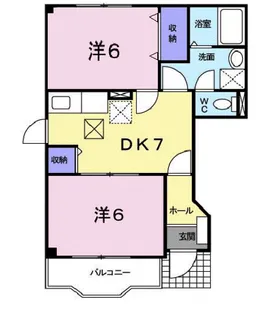 サンロード福山B【1階】の間取り