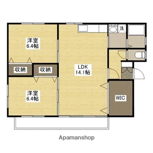広島県福山市沖野上町2丁目【マンション】の間取り