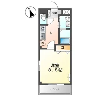 アルファルドⅢ【2階】の間取り